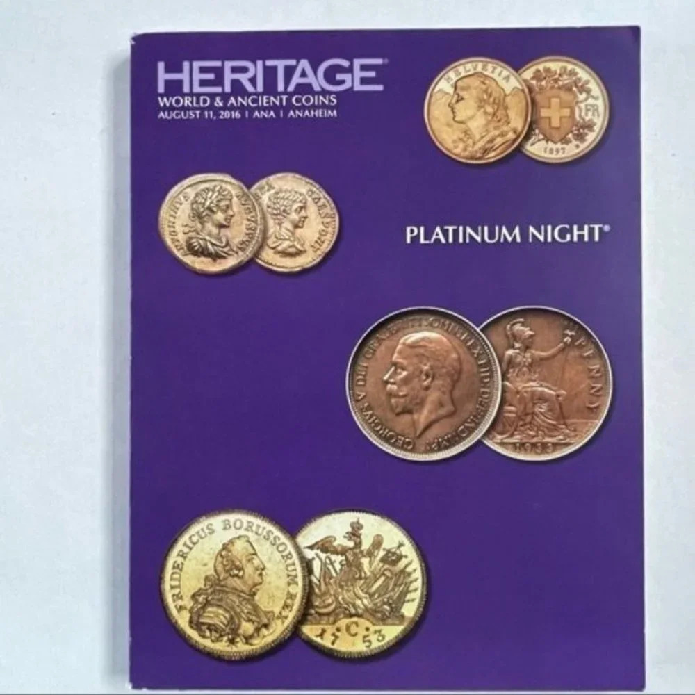 Platinum Night Heritage World And Ancient Coins‎ Auction Catalog 2016 Anaheim